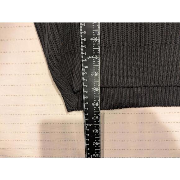 Buffalo David Bitton Ribbed Cowl Sweater Black Knitwear Mens Small - Picture 10 of 11